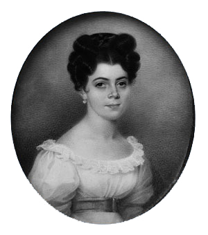 Mrs. Jean Pierre Barre by Charles Fraser - Hand-Painted Oil Painting Reproduction