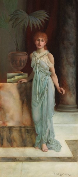 Dolce Far Niente by Charles Frederick Lowcock Oil Painting