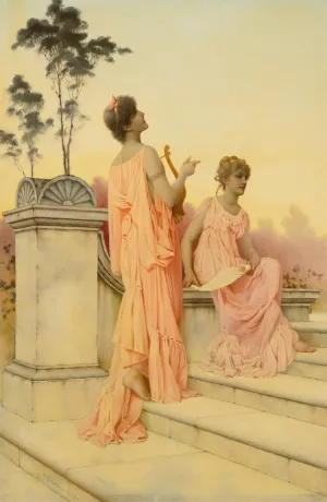 Evensong Oil painting by Charles Frederick Lowcock