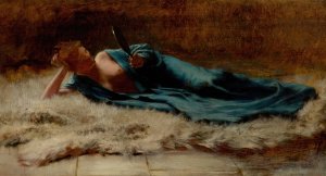 Vanitas by Charles Frederick Ulrich Oil Painting