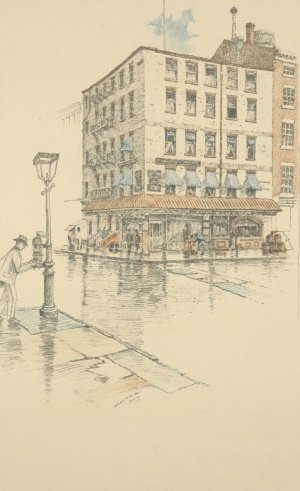 Fraunces' Tavern, 1903 by Charles Frederick William Mielatz Oil Painting