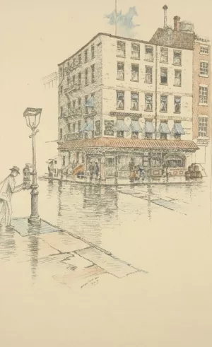 Fraunces' Tavern, 1903 by Charles Frederick William Mielatz Oil Painting