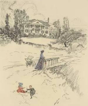Jumel Mansion, 1901 by Charles Frederick William Mielatz Oil Painting