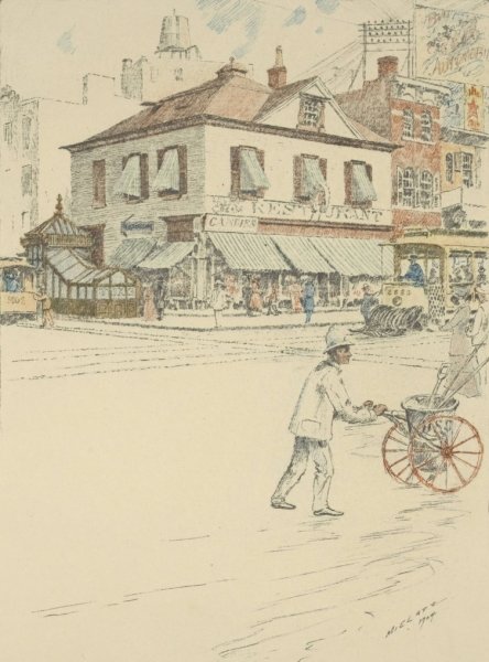 Main Product Photo of Peter Cooper's house, Fourth Avenue and Twenty-eighth Street, 1904  Painting by Charles Frederick William Mielatz