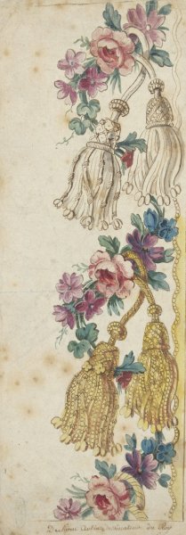 Design for an Embroidered Border by Charles Germain De Saint-Aubin Oil Painting