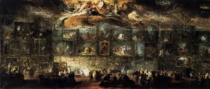 The Salon of 1779 by Charles-Germain De Saint-Aubin - Oil Painting Reproduction