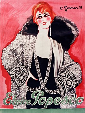 Elvire Popesco by Charles Gesmar Oil Painting