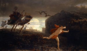 Pentheus Pursued by the Maenads by Charles Giron Oil Painting