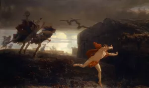 Pentheus Pursued by the Maenads by Charles Giron Oil Painting