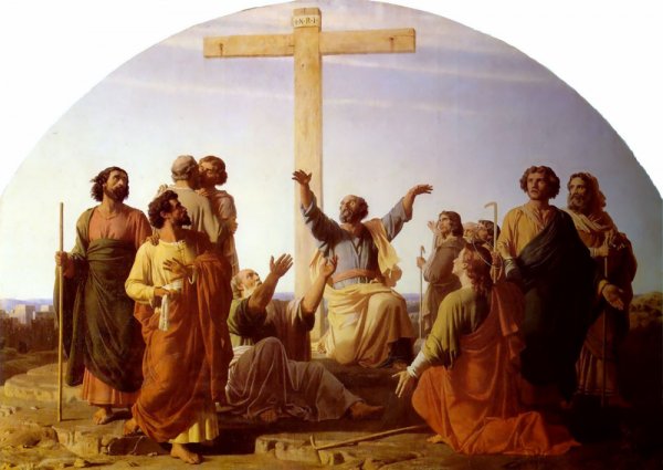 Main Product Photo of Le Depart des apotres allant precher l'Evangile Painting by Charles Gleyre