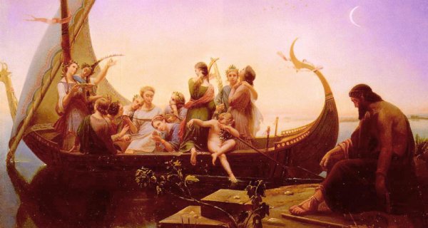 Main Product Photo of Le Soir Ou Les Illusions Perdues Painting by Charles Gleyre