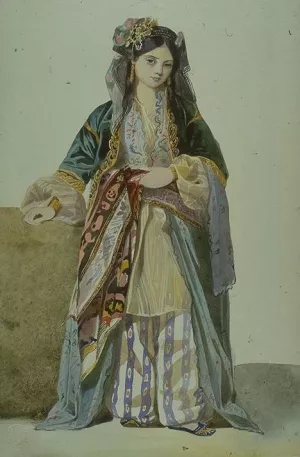 Turkish Woman Annetta, Smyrna by Charles Gleyre - Oil Painting Reproduction