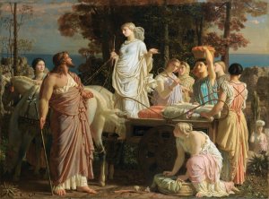 Ulysses And Nausicaa by Charles Gleyre Oil Painting