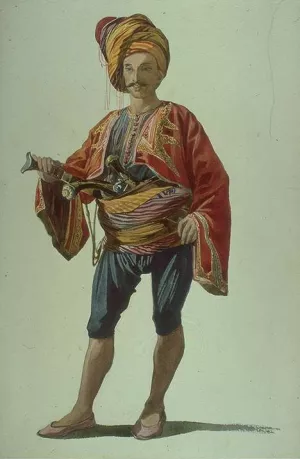 Zeibeck of Smyrna Oil painting by Charles Gleyre