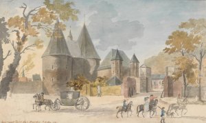 Gate Toward Bursit, Aix-la-Chappelle by Charles Gore Oil Painting