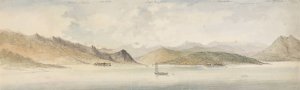 Lago Maggiore and the Borromean Islands by Charles Gore Oil Painting