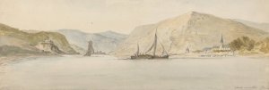 Lorch on the Rhine by Charles Gore Oil Painting