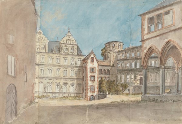 Main Product Photo of Ruins du Chateau du Heidelberg  Painting by Charles Gore