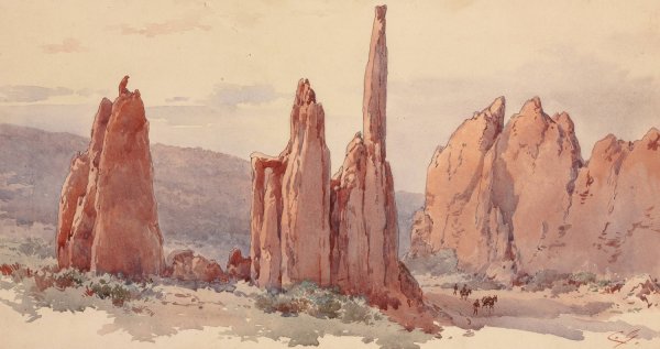 Main Product Photo of Garden of the Gods Painting by Charles Graham