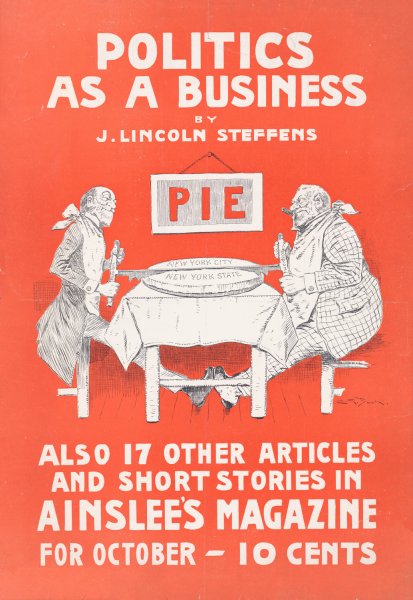 Politics as a business by J. Lincoln Steffens  by Charles Green Bush - Hand-Painted Oil Painting Reproduction