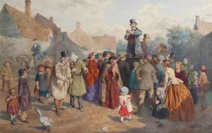 The quack doctor by Charles Green Oil Painting