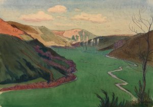 Valley of the Stangala, near Quimper by Charles Guilloux Oil Painting