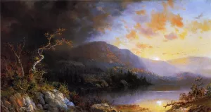 Storm in the Adirondacks by Charles H. Chapin - Oil Painting Reproduction