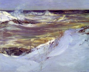 Snow Shadow Oil painting by Charles H. Woodbury