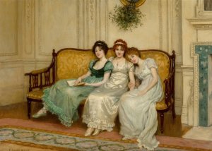 Temptresses by Charles Haigh-Wood Oil Painting