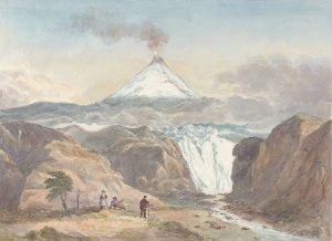 Mount Hecla Iceland Oil painting by Charles Hamilton Smith