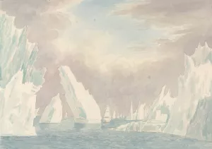 Passage Through the Ice by Charles Hamilton Smith Oil Painting