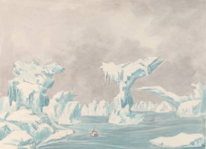 Scene Among the Ice in the Polar Sea by Charles Hamilton Smith Oil Painting