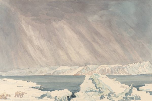 Spitzbergen, Bearing South by Charles Hamilton Smith - Hand-Painted Oil Painting Reproduction