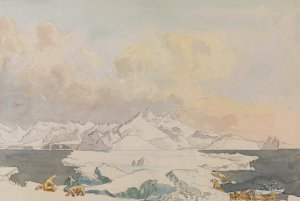 Spitzbergen, Main Peaks Bearing West by Charles Hamilton Smith Oil Painting