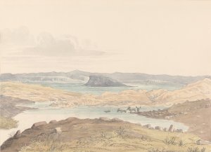 Sussex Lake Oil painting by Charles Hamilton Smith