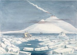 Victoria Land South Polar Regions Mount Erebus by Charles Hamilton Smith Oil Painting