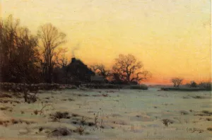 Winter Twilight by Charles Harold Davis - Oil Painting Reproduction