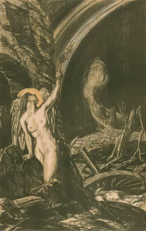 The Re-birth of the arts by Charles Haslewood Shannon Oil Painting