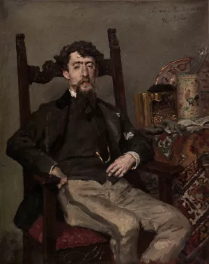 Edouardo Zamacois y Zabala by Charles-Henri Pille Oil Painting