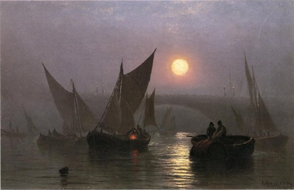 Main Product Photo of Battersea Bridge, London Painting by Charles Henry Gifford