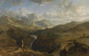 A Shoot On The Moors by Charles Henry Schwanfelder Oil Painting