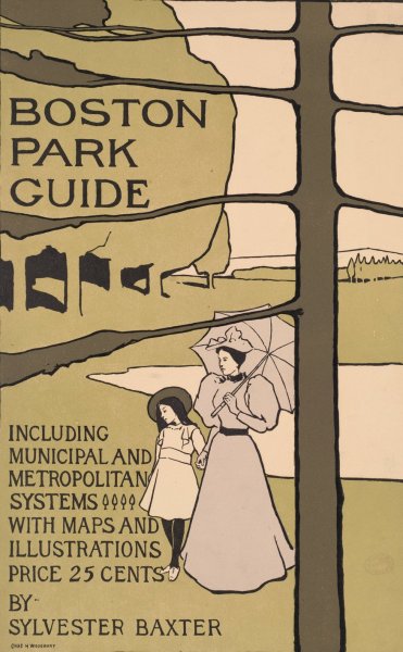 Boston park guide  by Charles Herbert Woodbury - Hand-Painted Oil Painting Reproduction