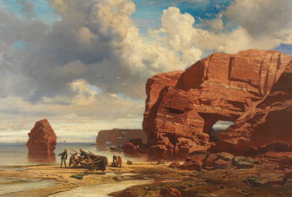 Main Product Photo of Strand bei Dieppe  Painting by Charles Hoguet