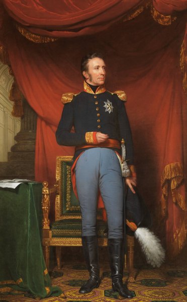 Main Product Photo of Koning Willem I ten voeten uit  Painting by Charles Howard Hodges