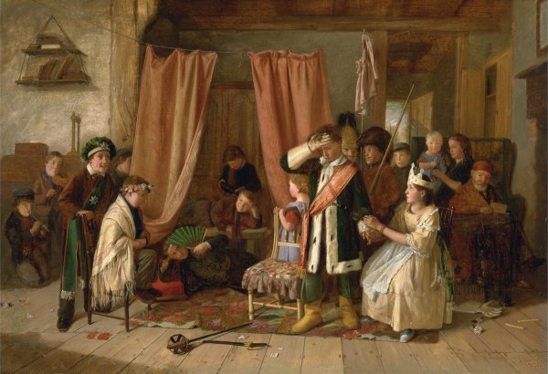 Main Product Photo of Children Acting the 'Play Scene'from 'Hamlet'Act II, Scene ii  Painting by Charles Hunt
