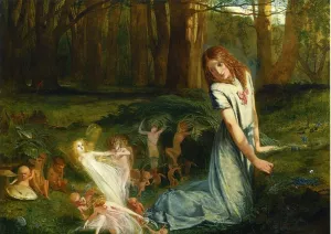 A Glimpse of the Fairies by Charles Hutton Lear - Oil Painting Reproduction