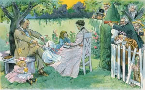 He keeps them worried by Charles Jay Taylor Oil Painting