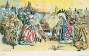 Let us have peace by Charles Jay Taylor Oil Painting