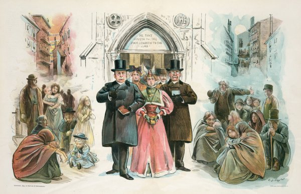Our religious landlords and their rookery tenants  by Charles Jay Taylor - Hand-Painted Oil Painting Reproduction