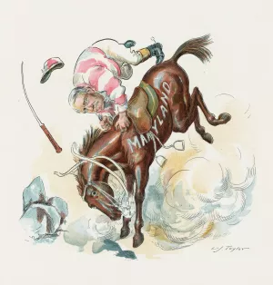 Shaking him off by Charles Jay Taylor Oil Painting